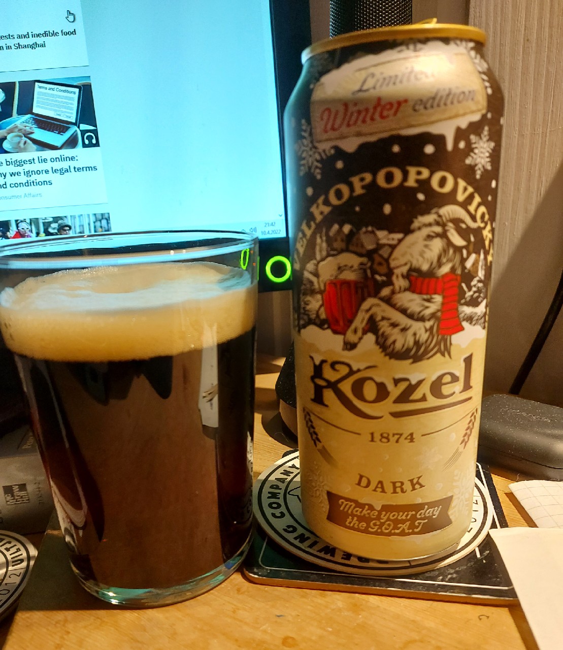 Velkopopovický Kozel Dark Limited Winter Edition, Czech Republic