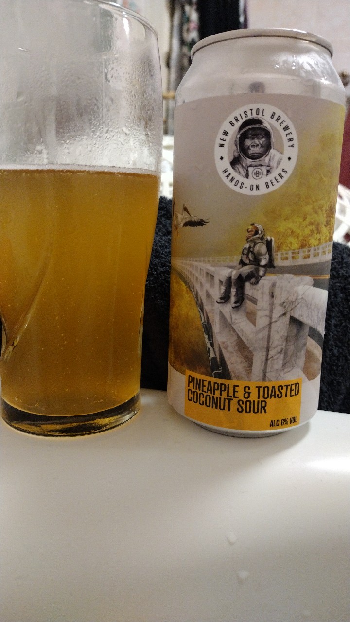 Pineapple & toasted coconut sour, England