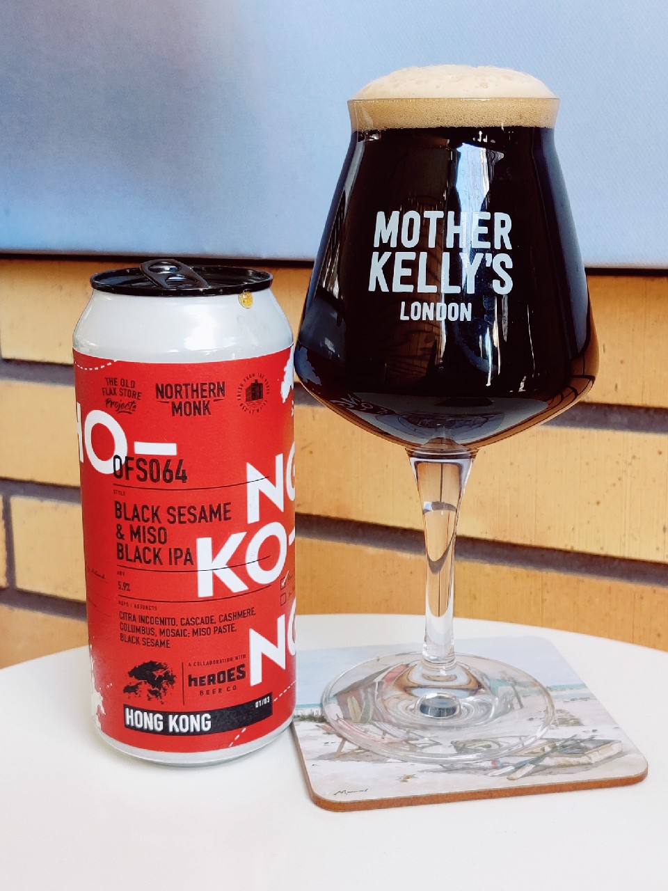 OFS064 / Black Sesame & Miso Black IPA / Hong Kong, England