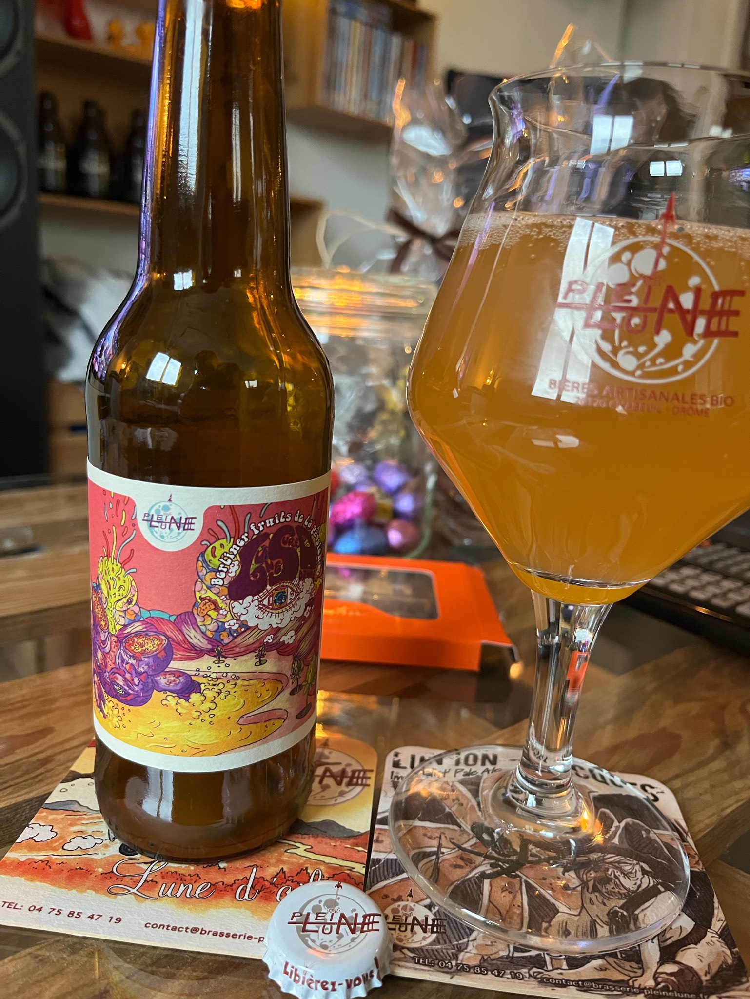 Lune Sur Drôme #2 BW Griottes, France