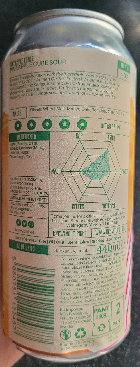 Pineapple Cubez, England