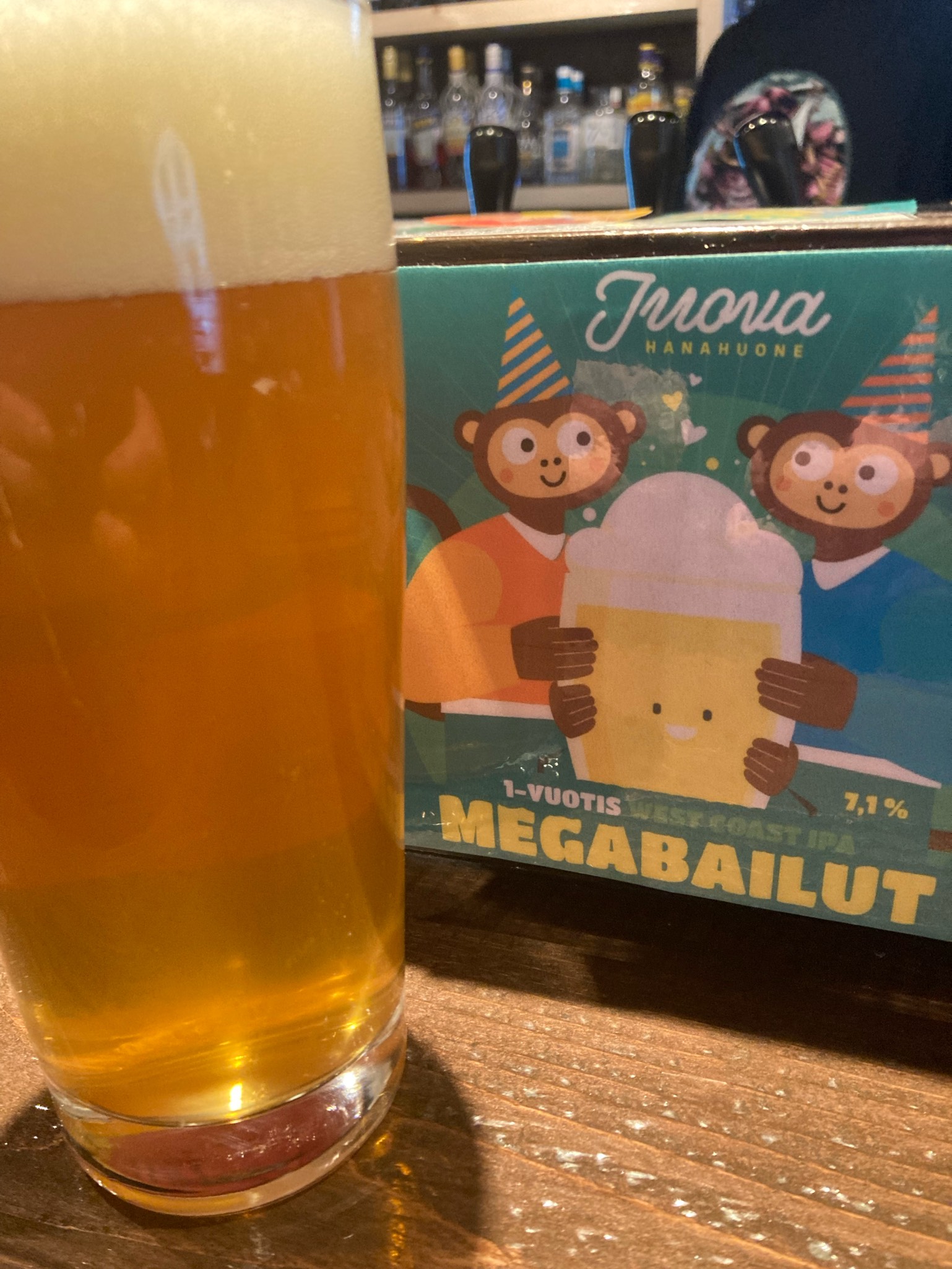 Megabailut 1-Vuotis West Coast IPA, Finland