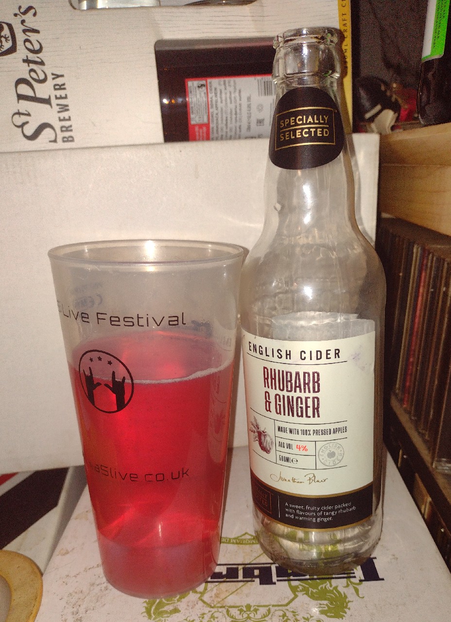 Rhubarb and Ginger English Cider, England