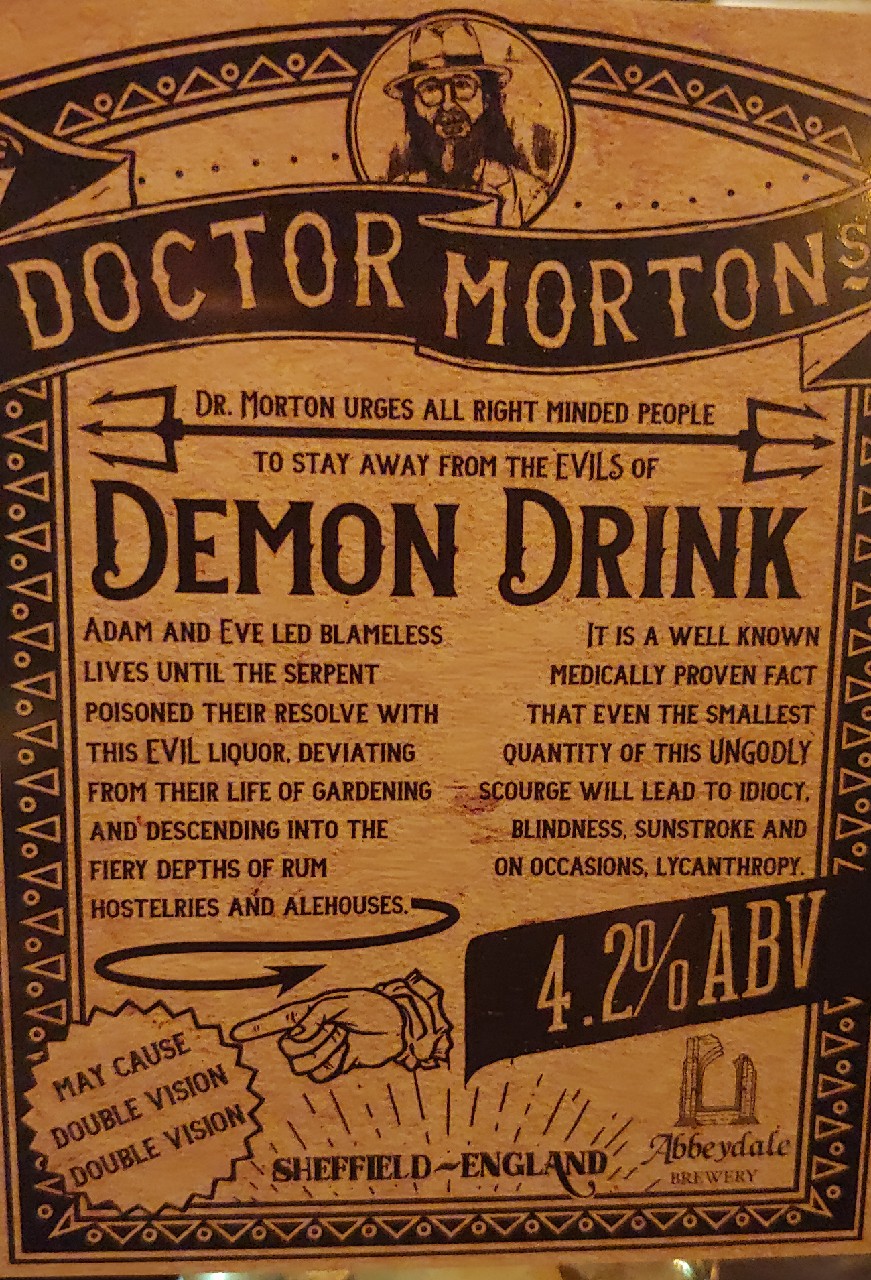 Doctor Morton's Demon Drink, England