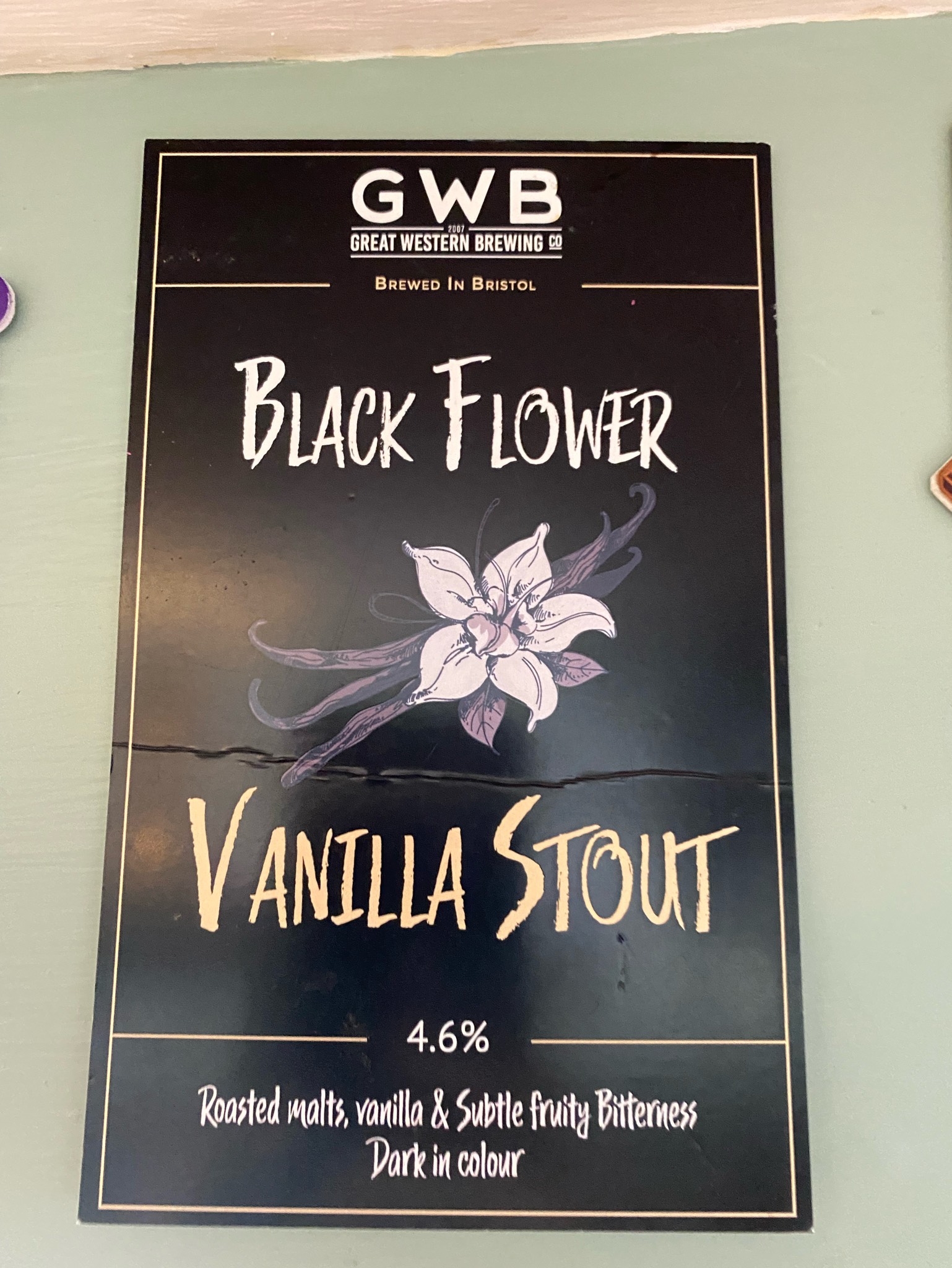 Black Flower Vanilla Stout, England