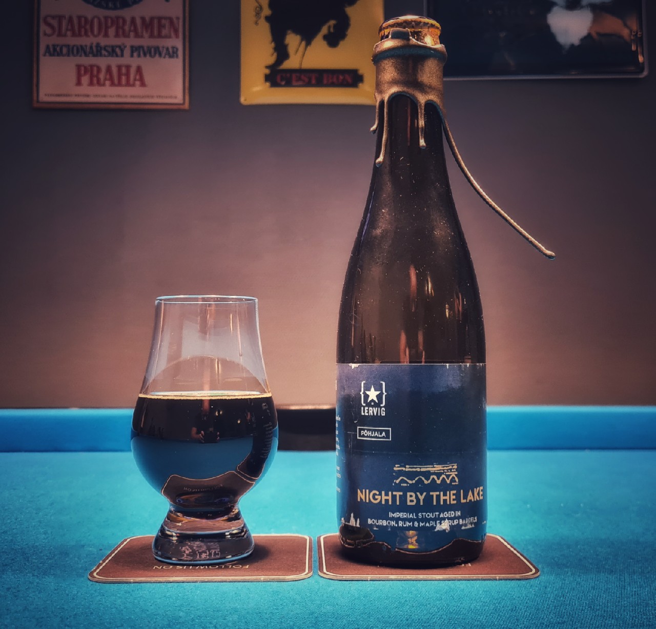 Night By The Lake By Rackhouse, Norway