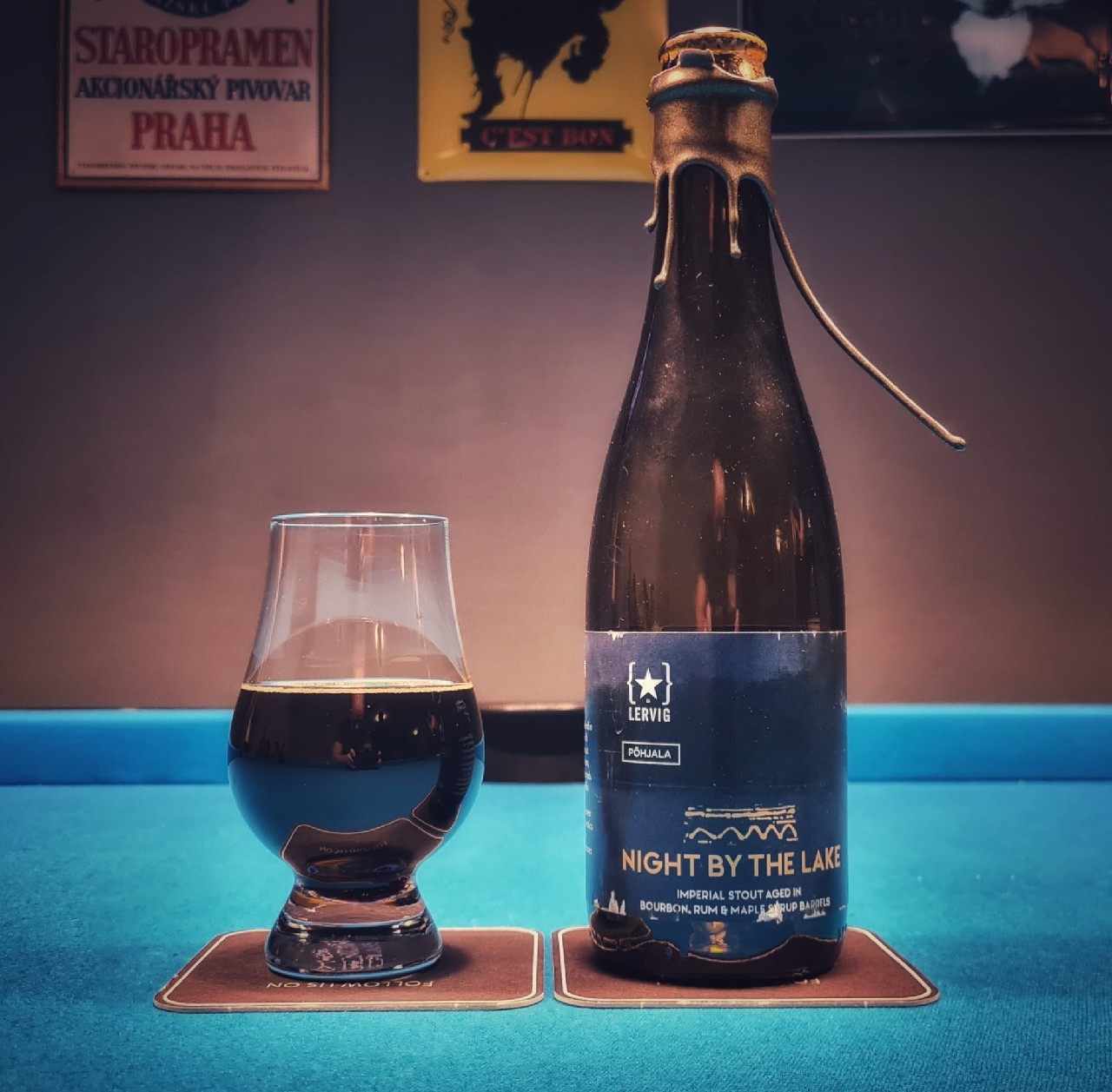 Night By The Lake By Rackhouse, Norway