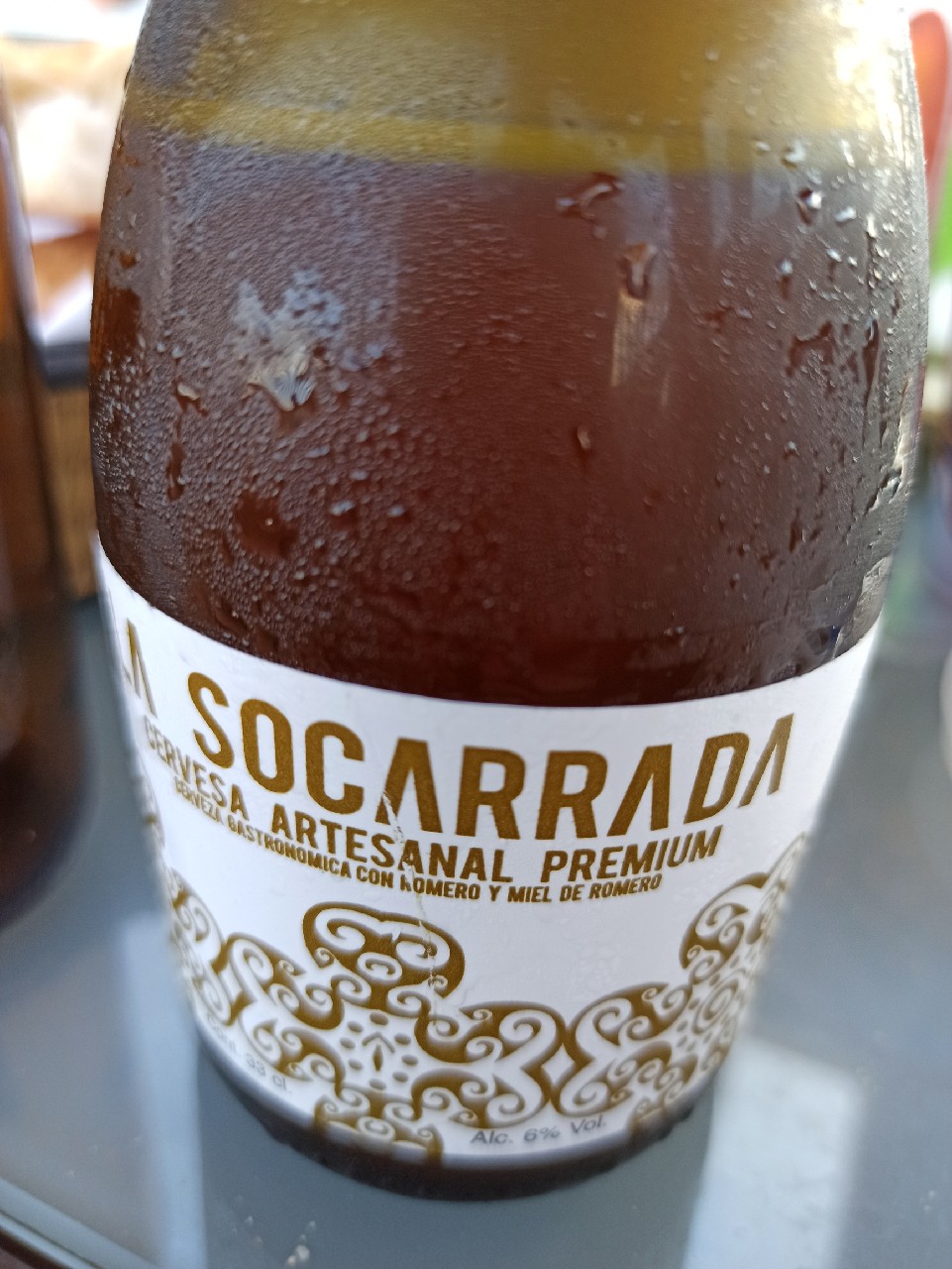 La Socarrada Cerveza Artesanal Premium con Romero y Miel, Spain