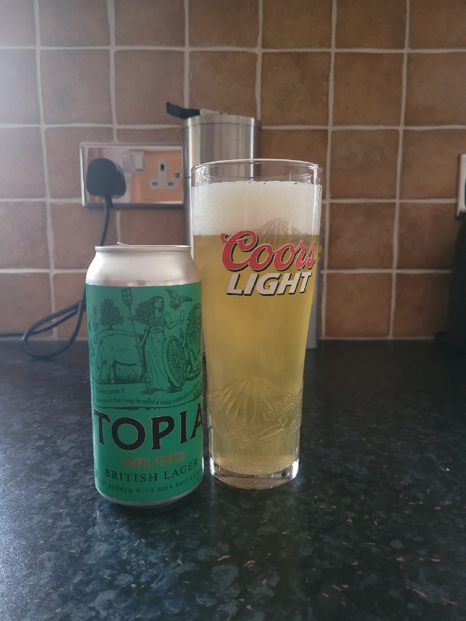 Unfiltered British Lager, England