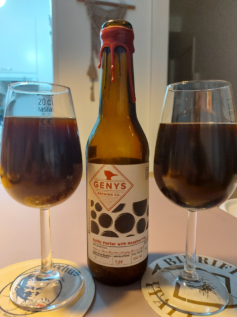 Baltic Porter With Raspberries Maker's Mark Bourbon Whiskey Barrel Aged, Lithuania