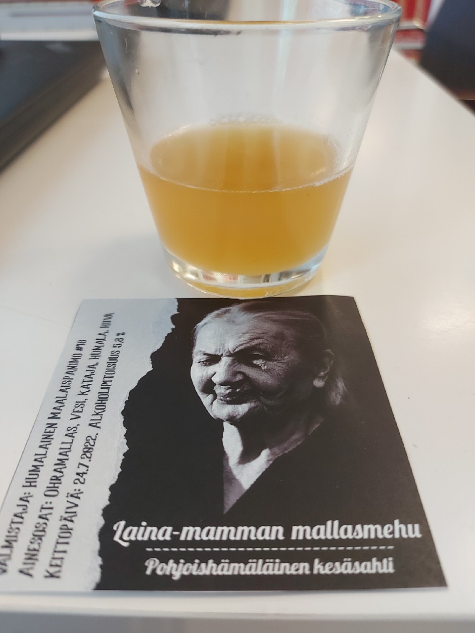 Laina-mamman mallasmehu, Humalainen maalaispanimo