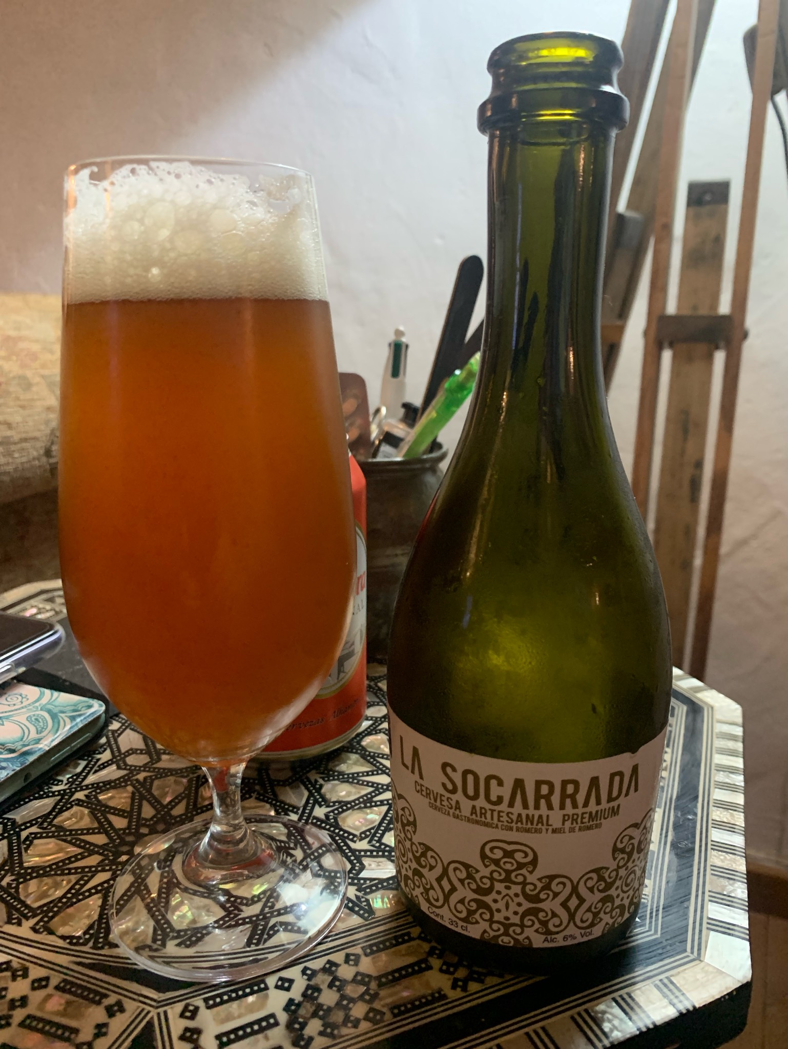 La Socarrada Cerveza Artesanal Premium con Romero y Miel, Spain