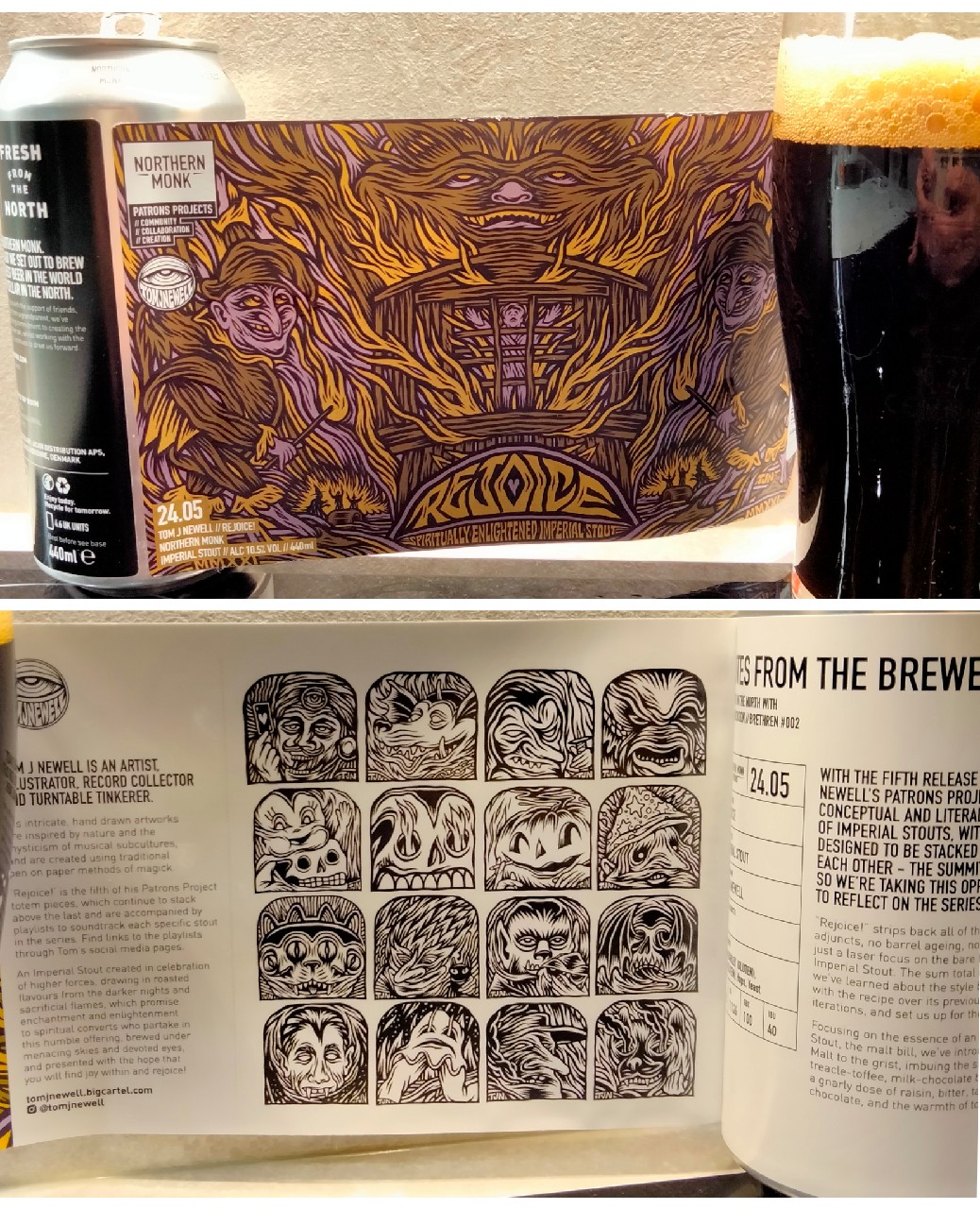 Patrons Project 24.05 // Tom J Newell // 'Rejoice' // Imperial Stout, England