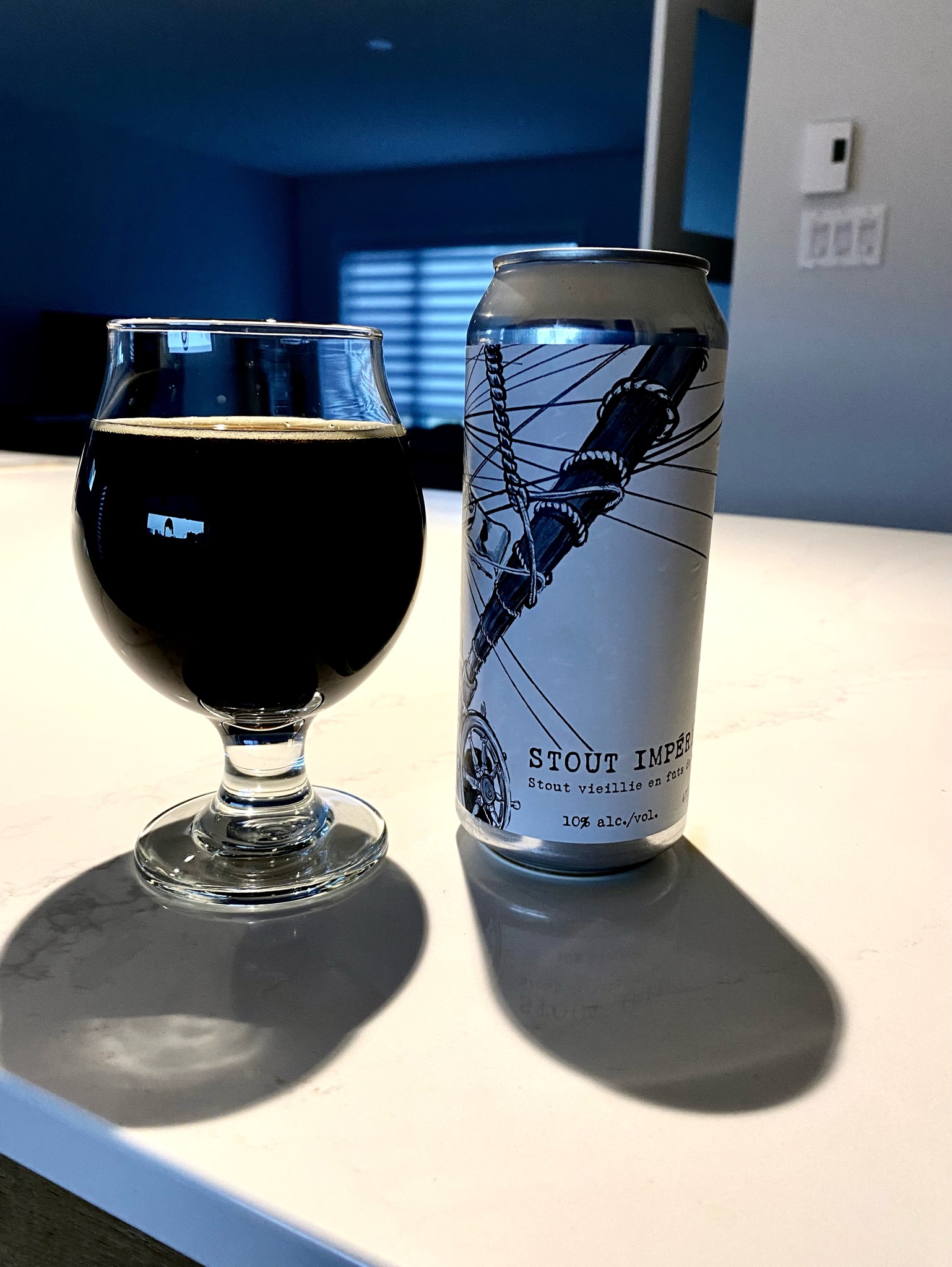 stout impérial vieillie en fûts de bourbon., Canada