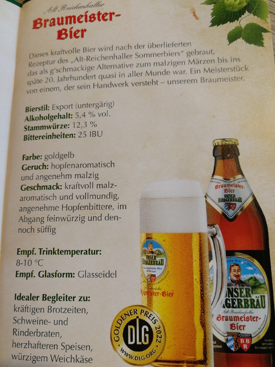 Alt Reichenhaller Braumeister-Bier / Unser Bürgerbräu Braumeister-Bier, Germany