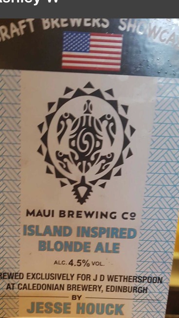 Maui Island Inspired Blonde Ale, United States