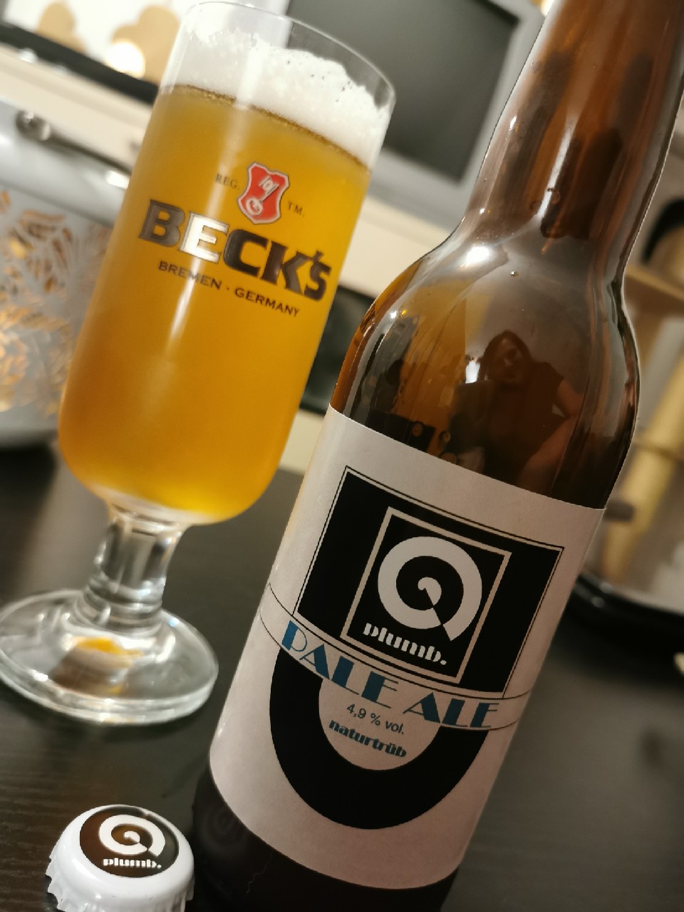 Pale Ale plumbs, plumb.