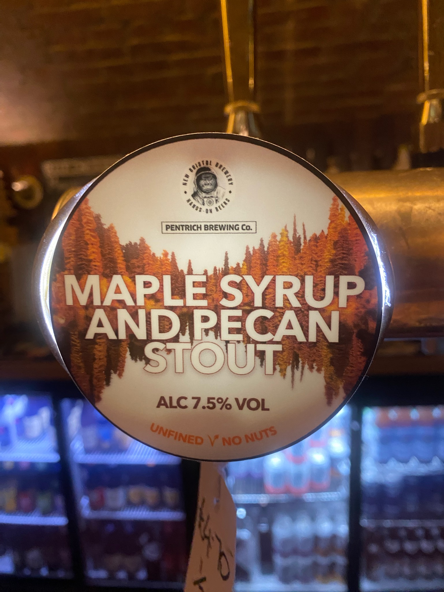 maple syrup and pecan stout, England