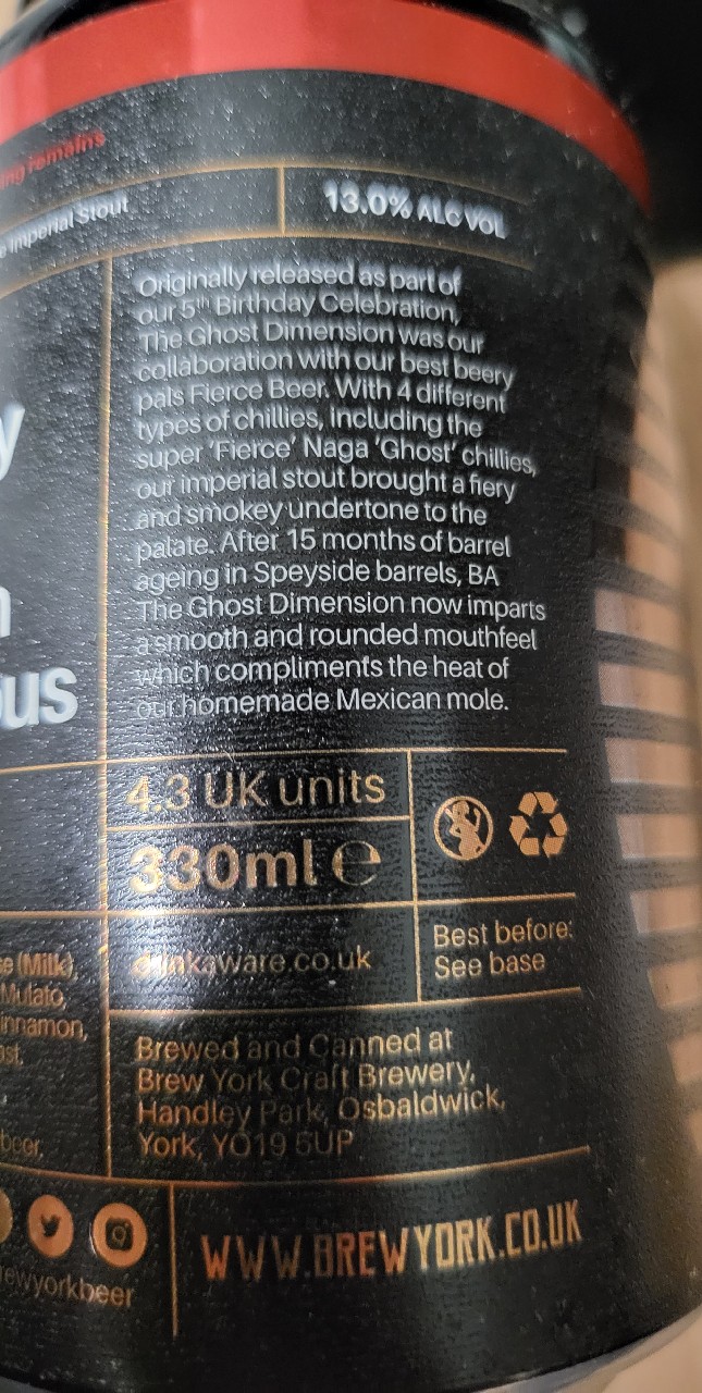 BA The Ghost Dimension - Speyside BA Mexican Mole, England