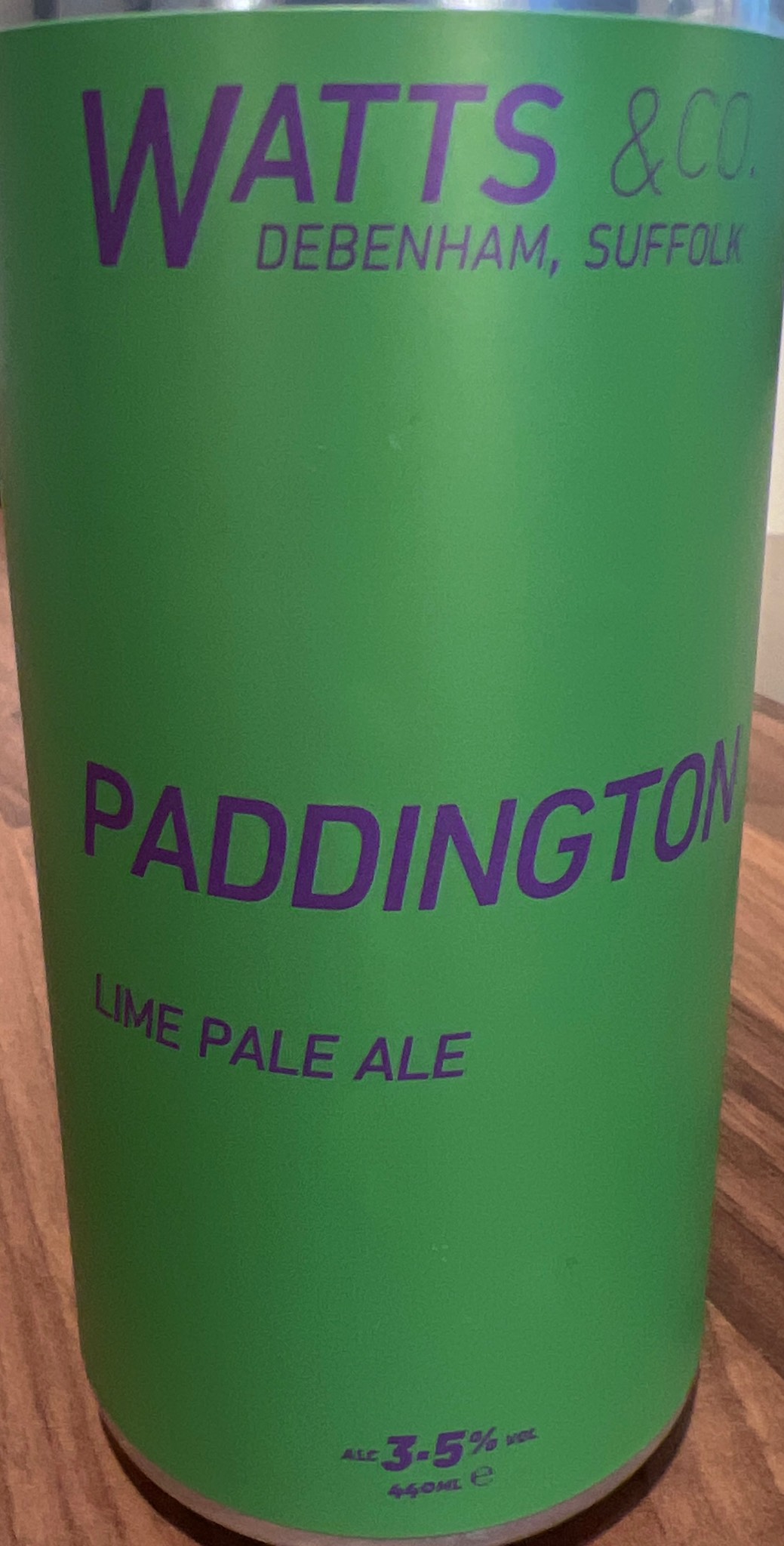 Paddington Lime Pale Ale, England