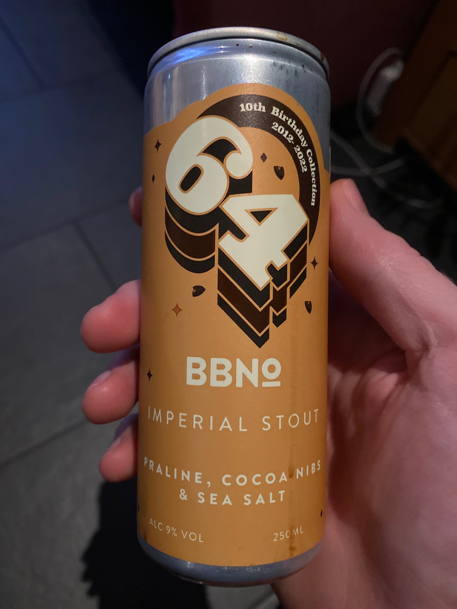 64 Imperial Stout - Praline, Cocoa Nibs & Sea Salt - 10th Birthday Edition, England