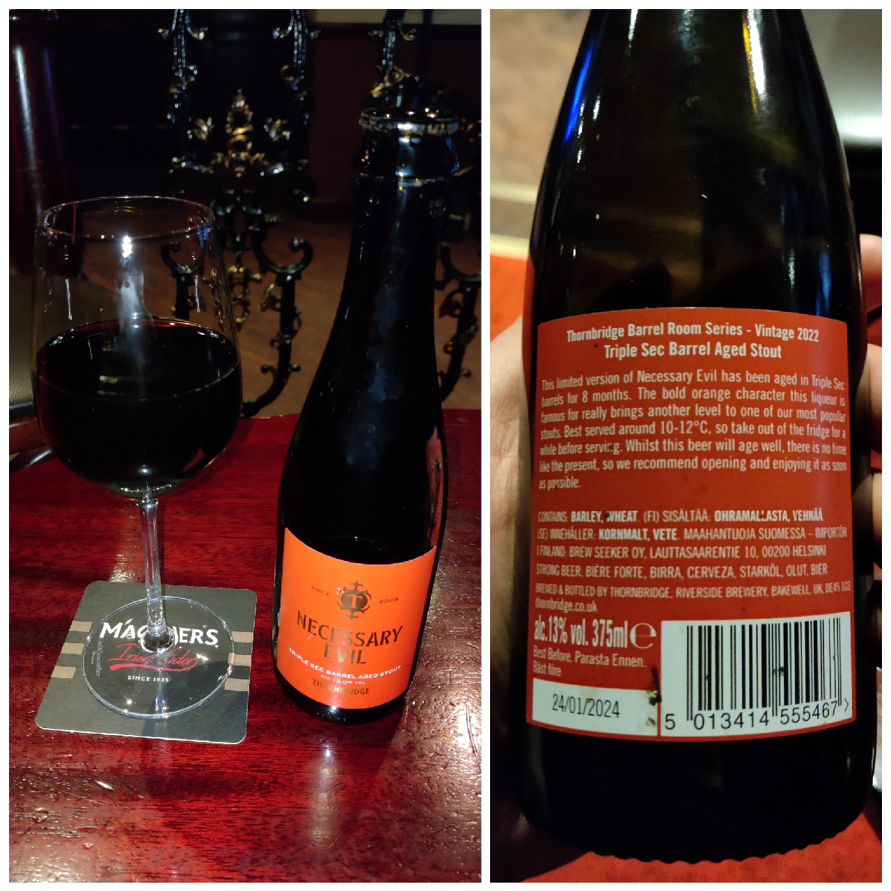 Necessary Evil Triple Sec, England