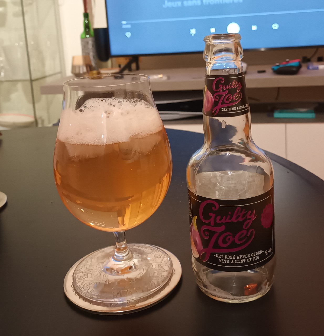 Guilty Joe Dry Rosé Apple Cider with a Hint of Fig, Finland