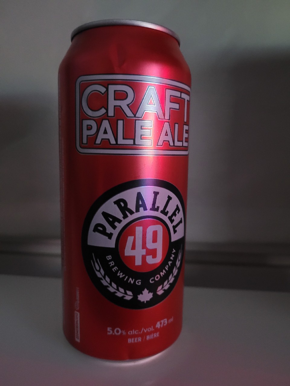 Craft pale ale parallel 49, Canada