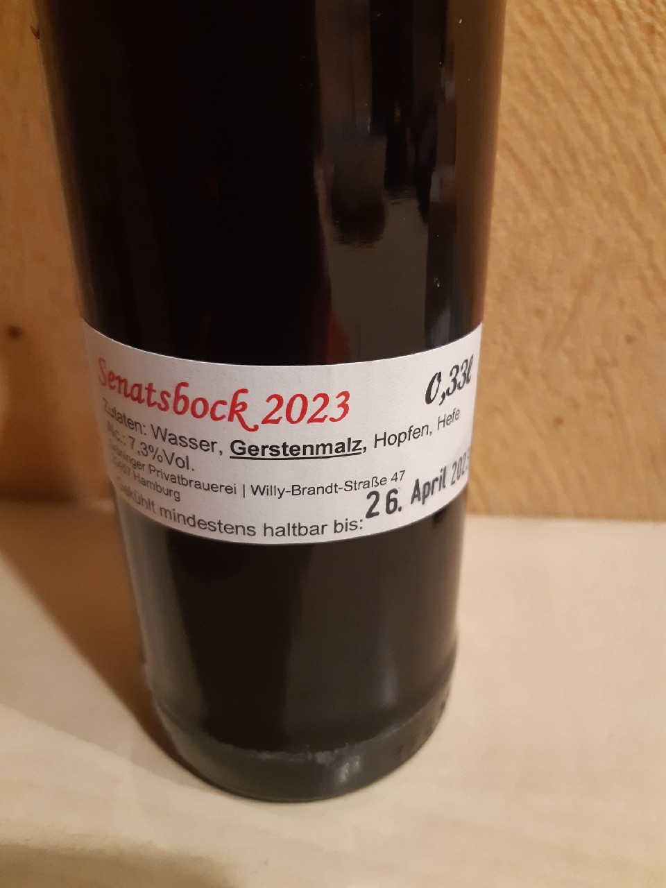 Gröninger Hamburger Senatsbock (2023), Germany