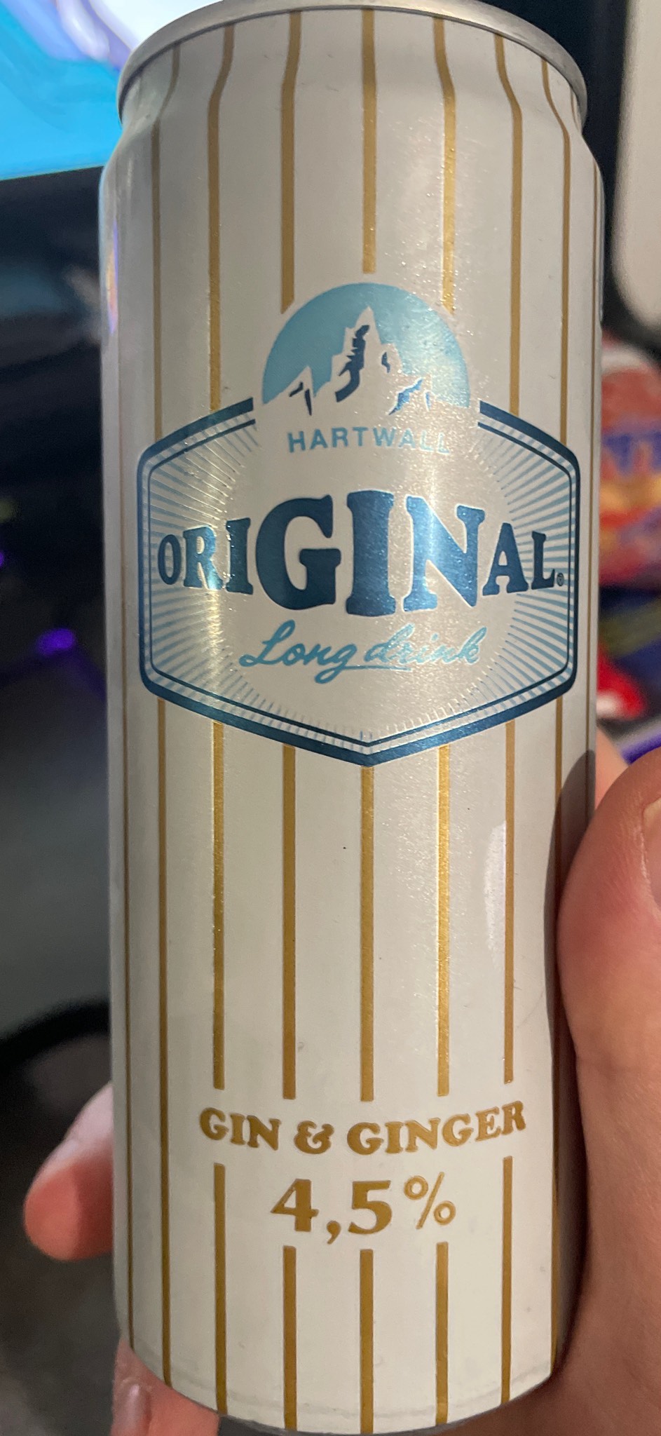 Original Long Drink White Label Gin & Ginger, Finland