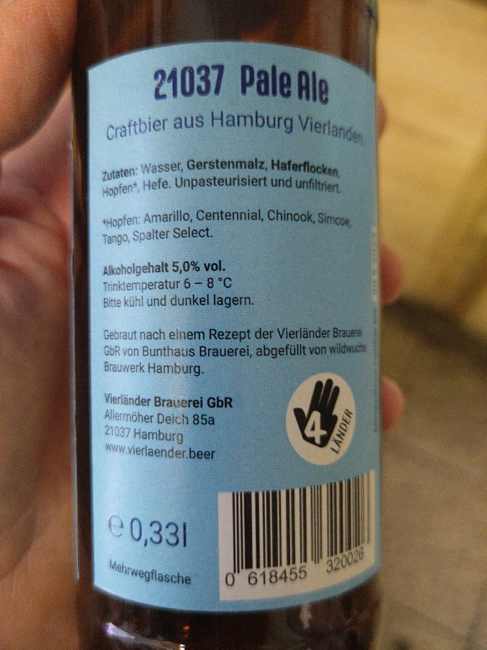 21037 American Pale Ale, Brauereigasthof Zur Krone