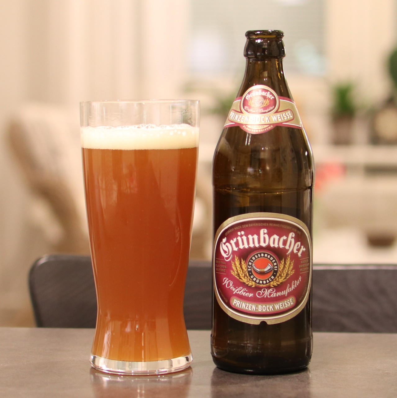 Grünbacher Prinzen-Bock Weisse 7.0% - Schlossbrauerei Grünbach - Pint Please
