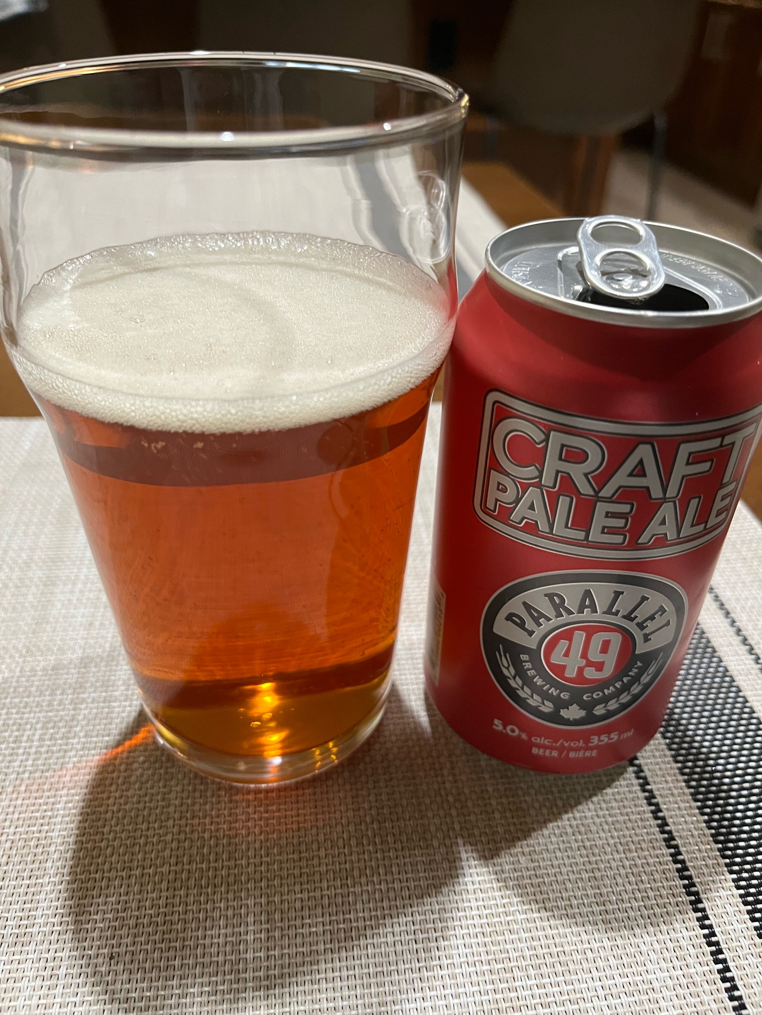 Craft pale ale parallel 49, Canada