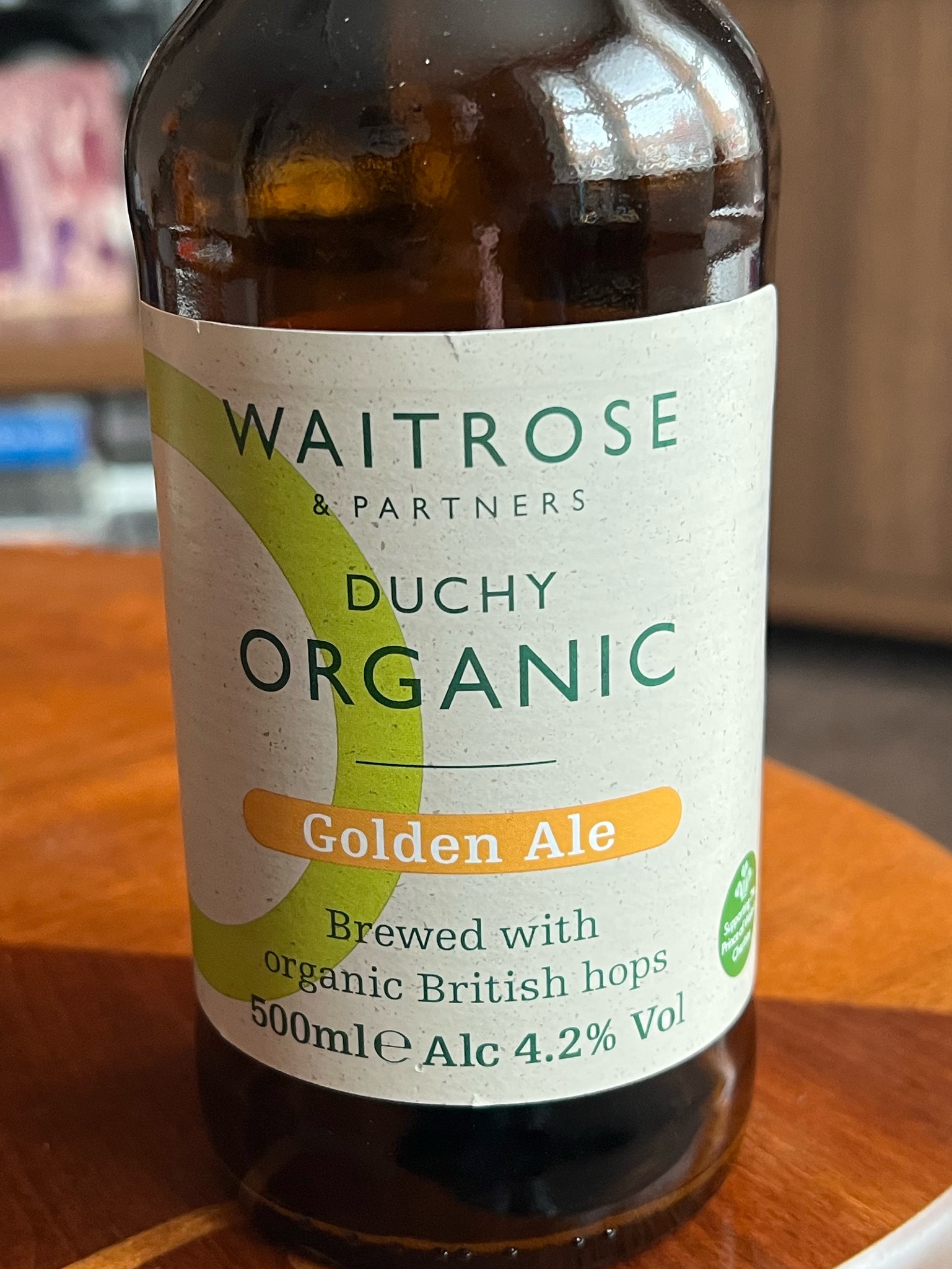 Duchy Organic Golden Ale, England