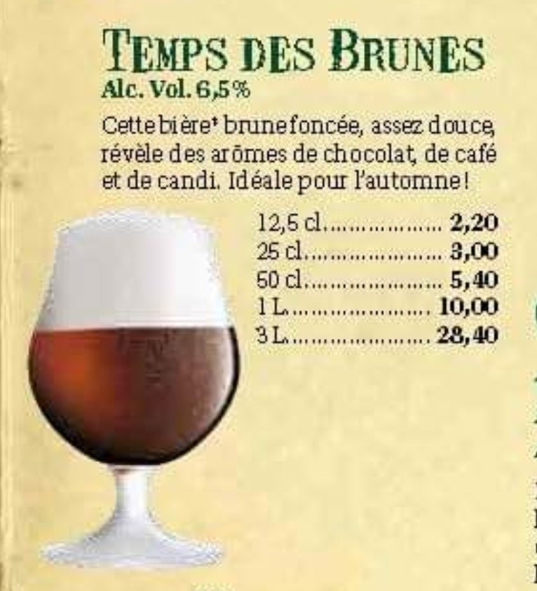 Temps Des Brunes, Belgium