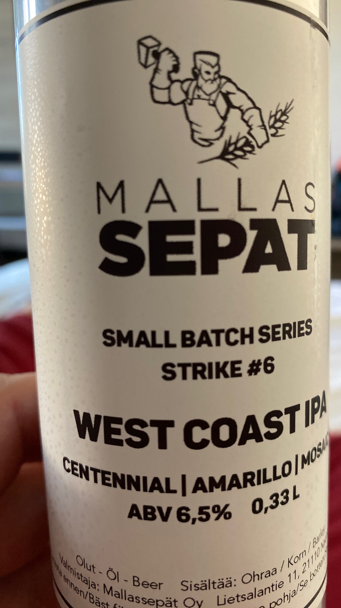Small Batch Series: Strike #6 - West Coast IPA, Finland