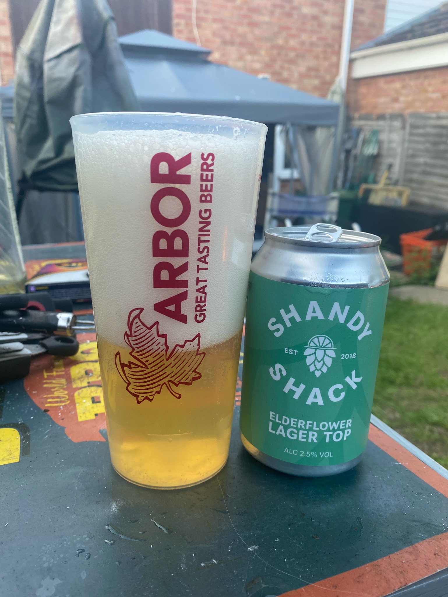 Elderflower lager top, England