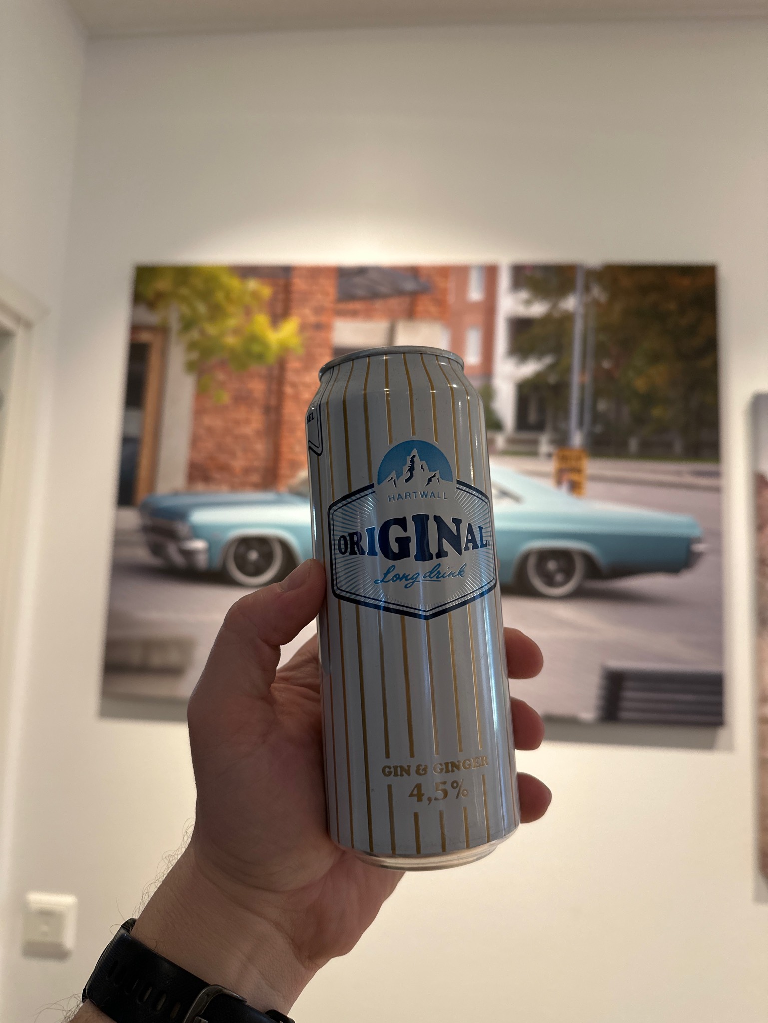 Original Long Drink White Label Gin & Ginger, Finland