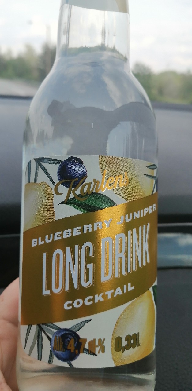 Karlens Blueberry Juniper Long Drink Cocktail, Finland