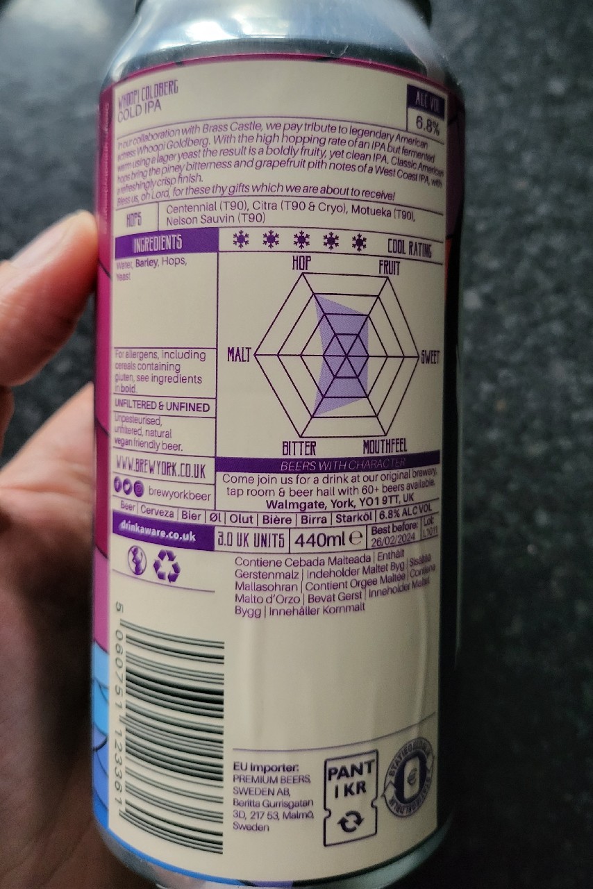 Whoopi Coldberg, England