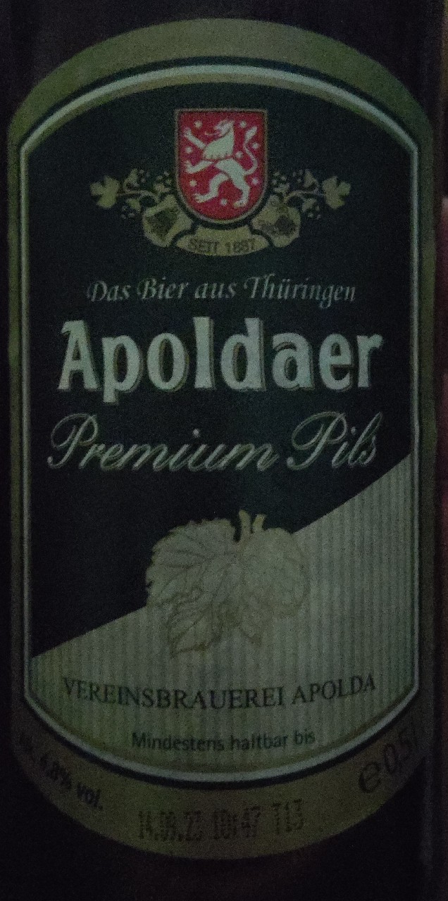 Apoldaer Premium Pils, Germany
