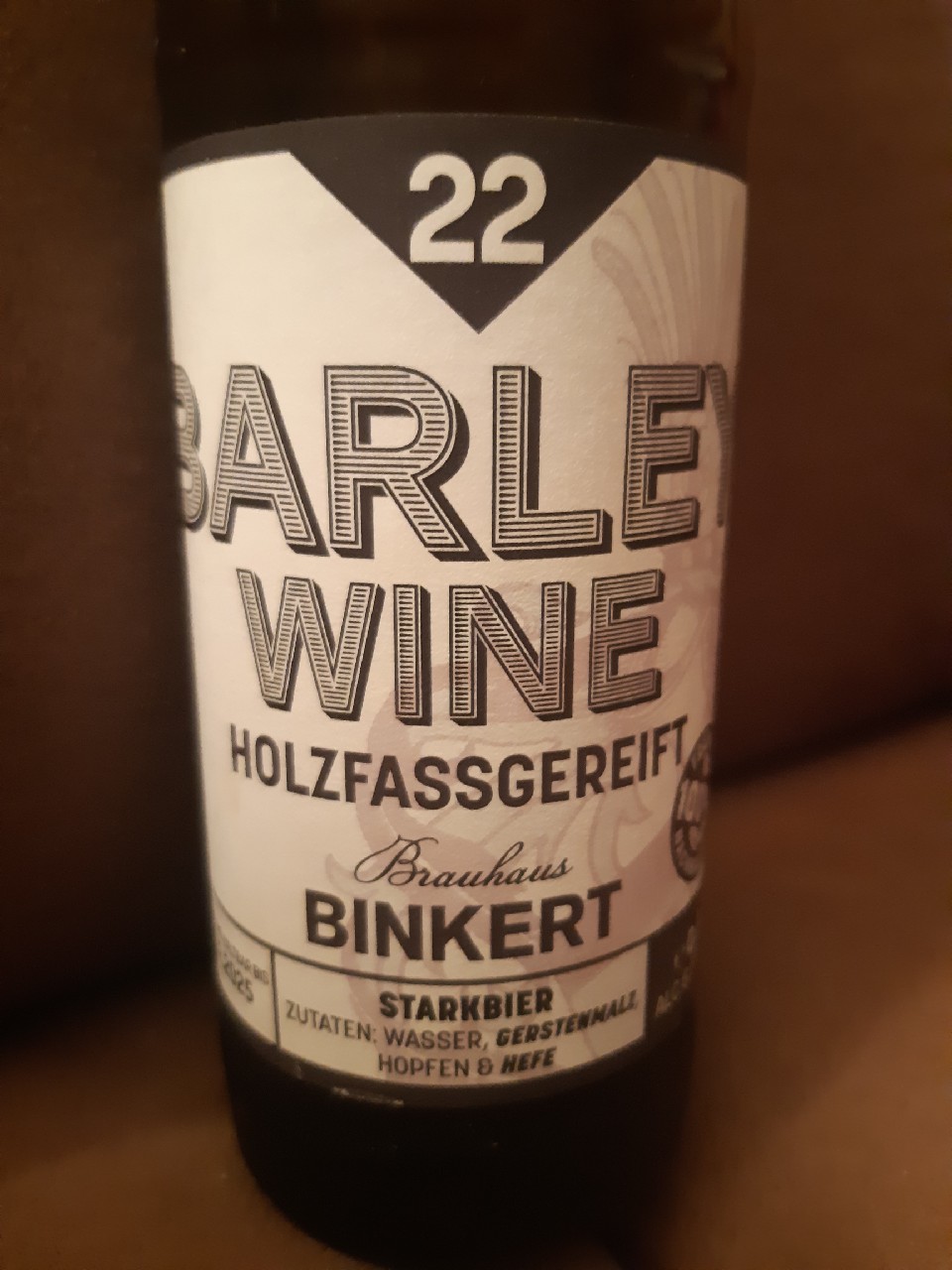 Binkert 22 Barley Wine, Germany