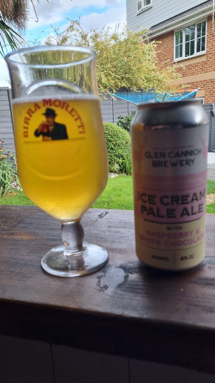 Ice Cream Pale Ale with Raspberry & White Chocolate 4.0 Glen Cannich