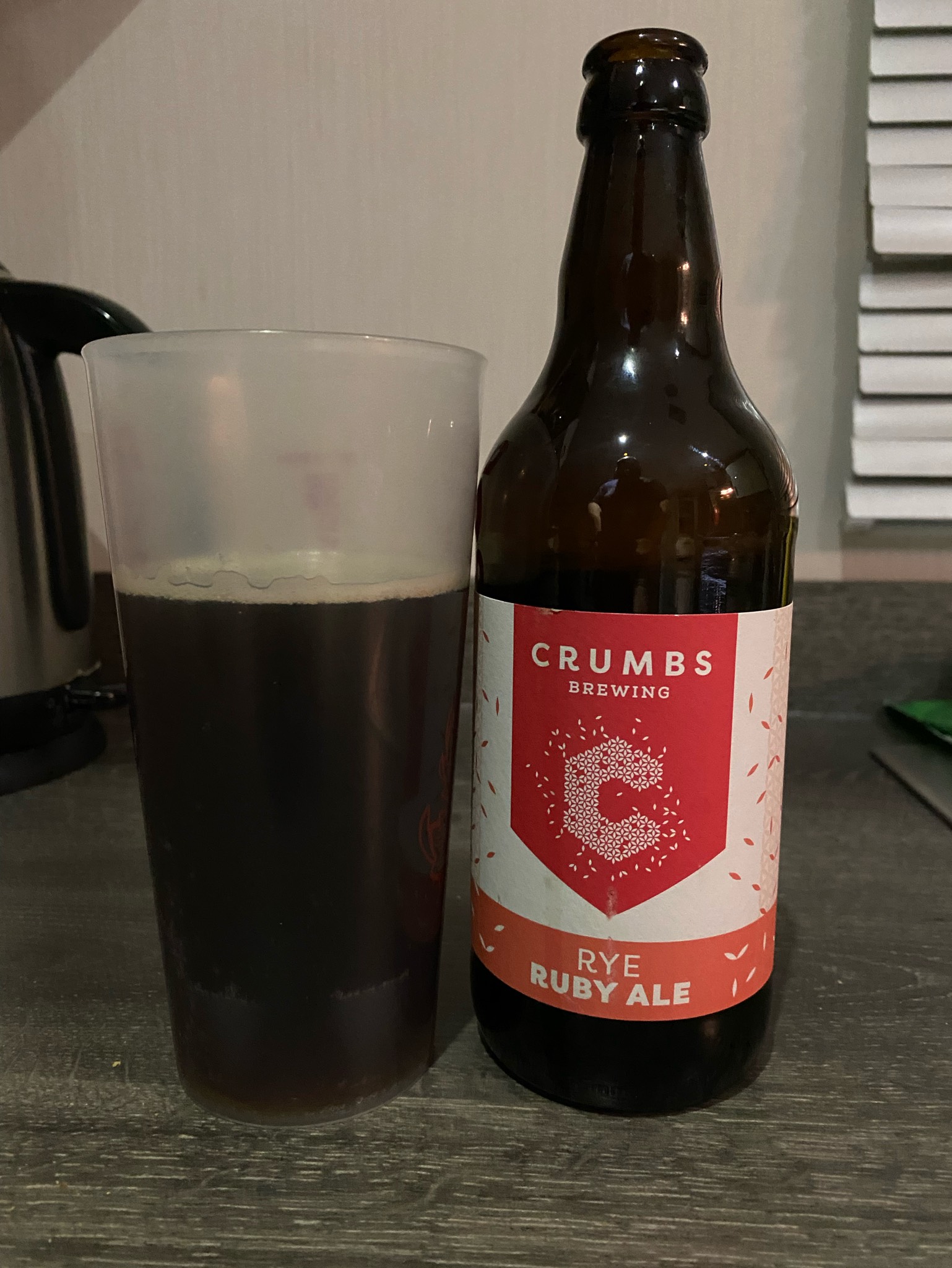 Rye Ruby Ale, Crumbs Brewing