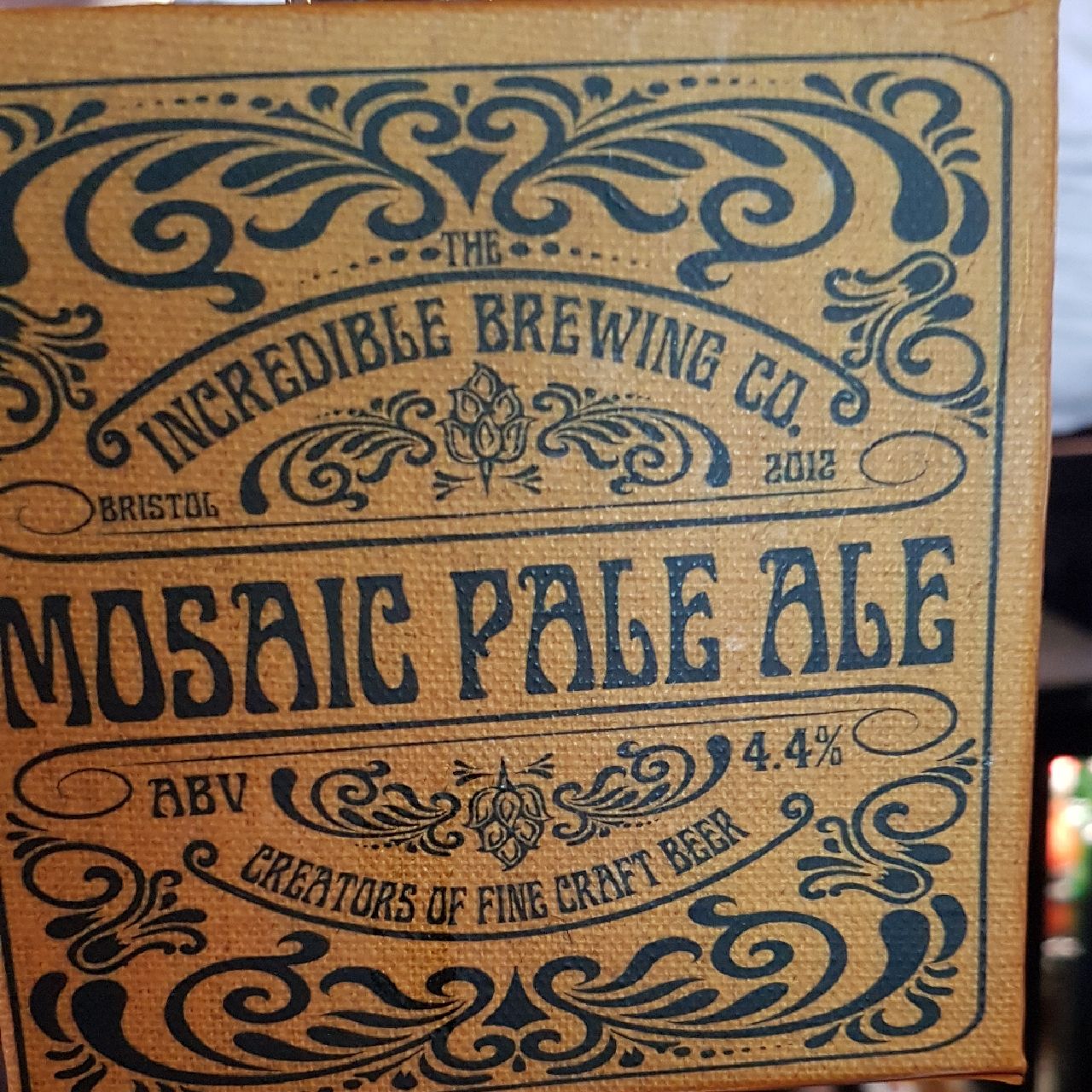 The Incredible Brewing Mosaic Pale Ale, England