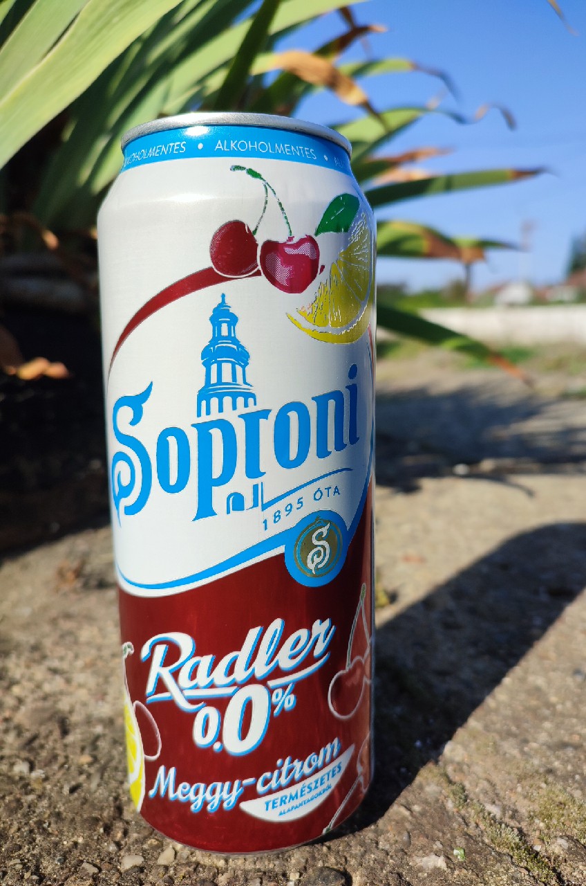 Soproni Radler 0.0% Meggy-Citrom, Hungary