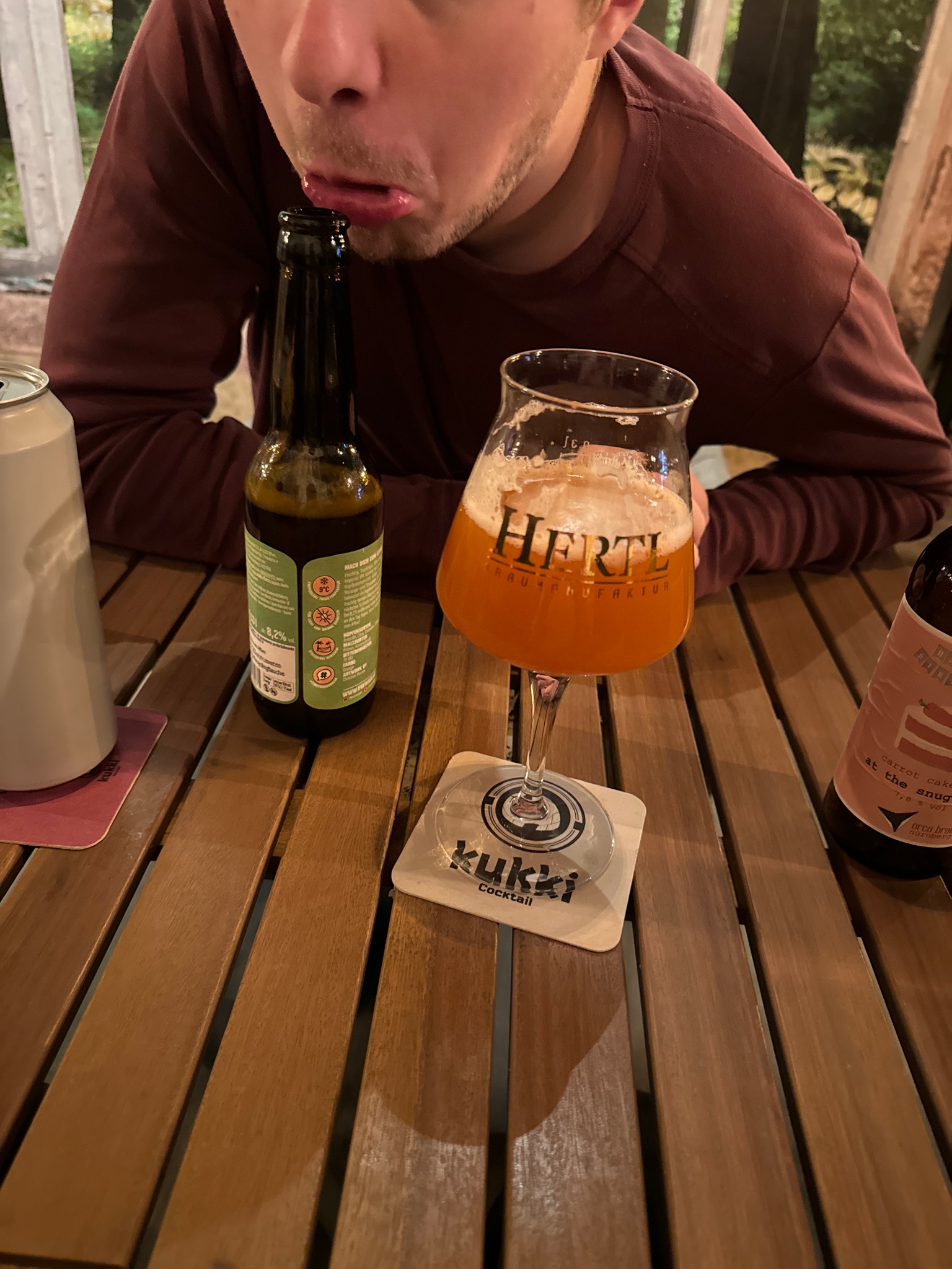 At the snug Café, Germany