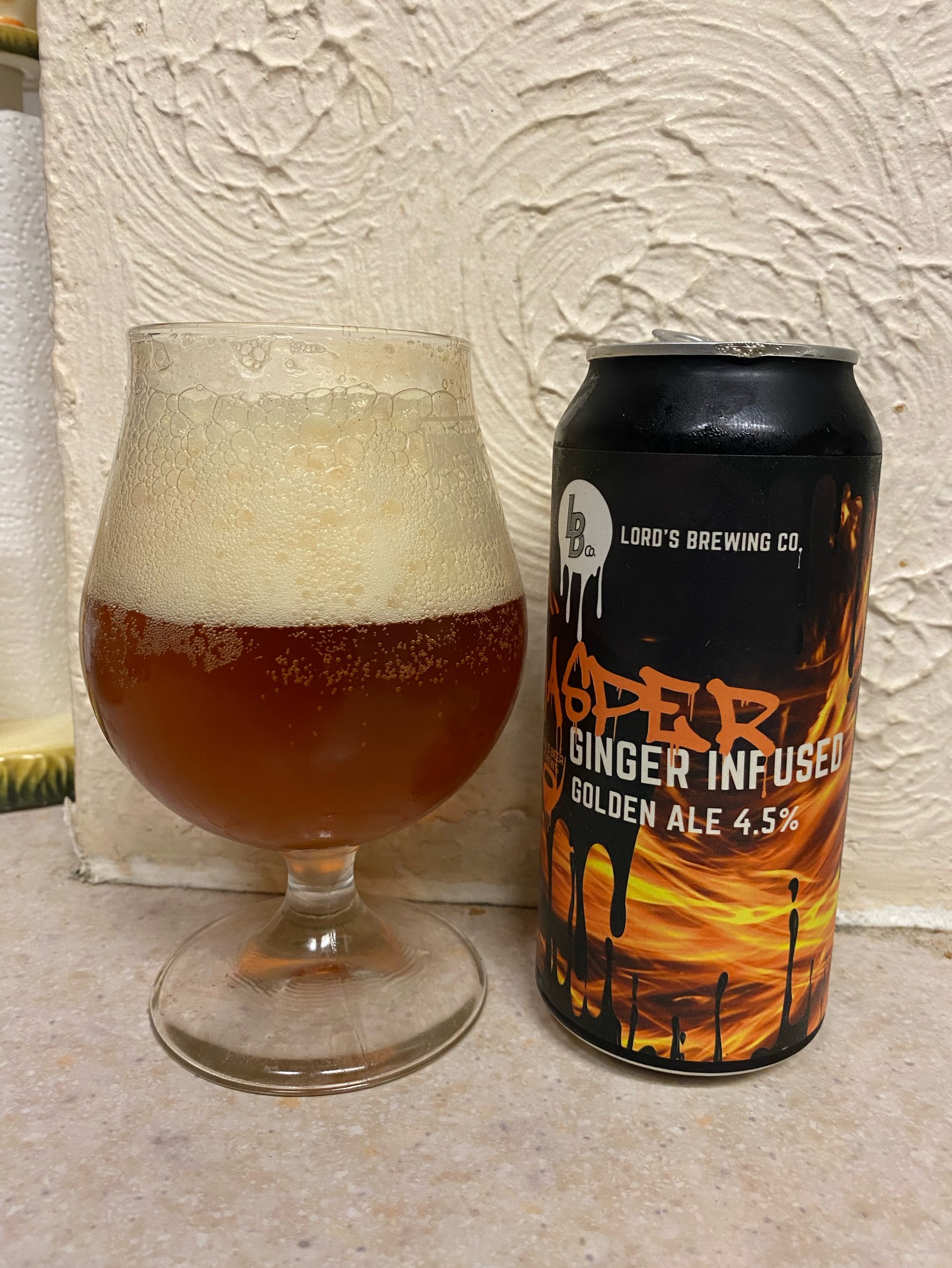 Jasper - Ginger Infused Golden Ale, England