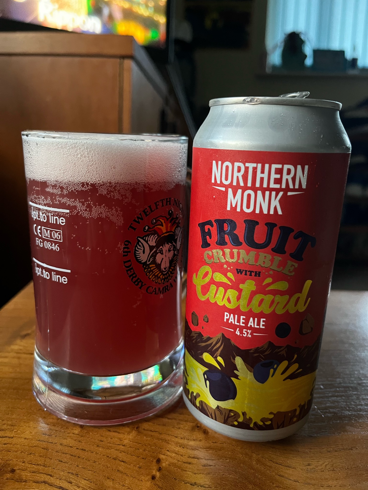 Fruit Crumble With Custard, England