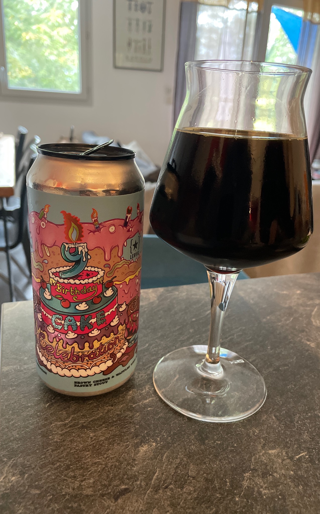 9th Birthday Cake Celebration - Brown Cheese & Waffle With Raspberry Jam, Norway